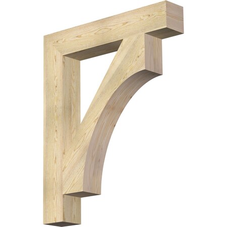 Ekena Millwork Westlake Block Rough Sawn Bracket, Douglas Fir, 6"W x 36"D x 44"H BKT06X36X44WTL05RDF